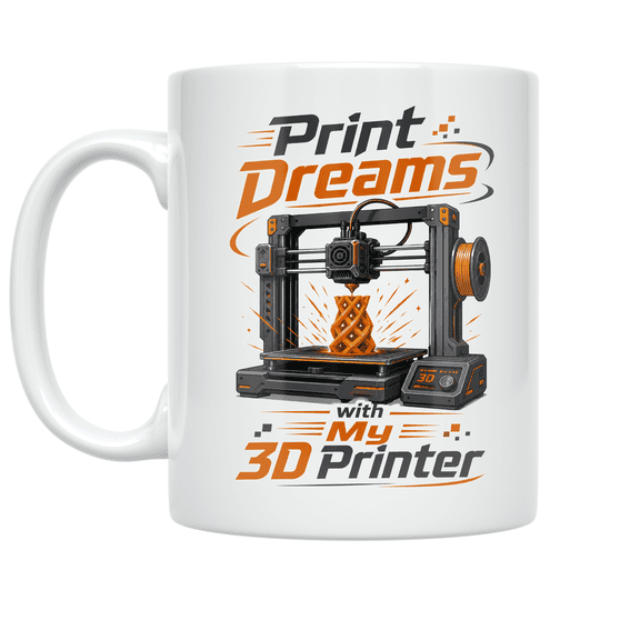 3D Printer Crafting Design - 3D Printing Enthusiast - 11 oz Ceramic Coffee Mug