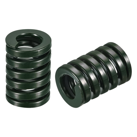 3D Printer Die Spring, 2 Pack 30mm OD 45mm Long Spiral Stamping Compression Green