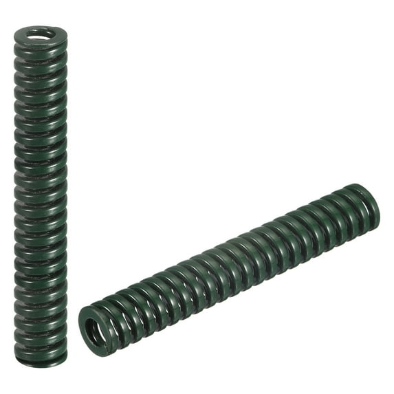 3D Printer Die Spring, 2 Pack 8mm OD 50mm Long Spiral Stamping Compression Green