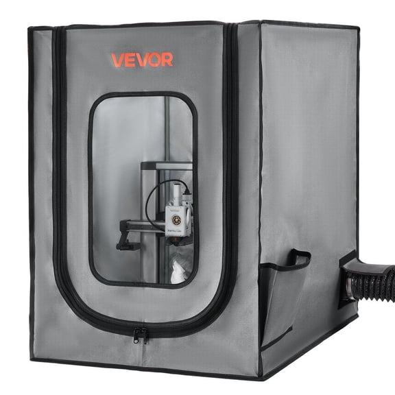 3D Printer Enclosure with Ventilation, Dustproof Waterproof Oxford Cloth Resin 3D Printer Tent, Constant Temperature Protective Case with LED, Compatible with Photon Mono/Mars 3, FDM/LCD Printer