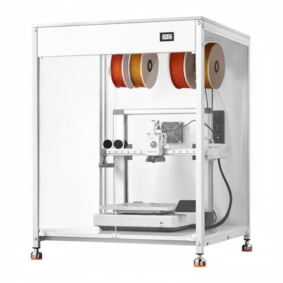 3D Printer Enclosure, acrylic dustproof waterproof tent with ventilation, LED, constant temperature protective case