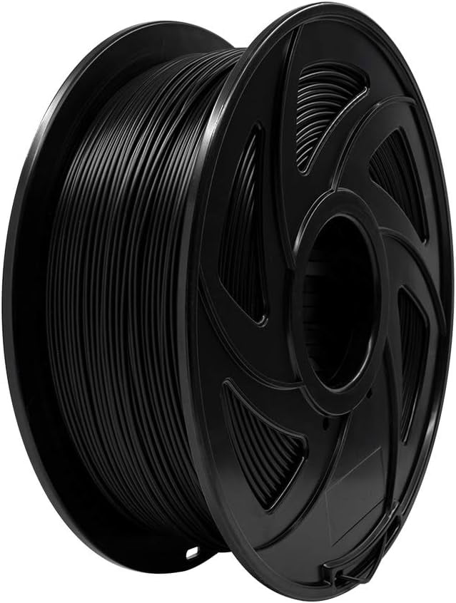 3D Printer Filament, 1.75mm PLA Pro (PLA+) Filament, Dimensional Accuracy +/- 0.02 mm, 3D Printing Material 1kg/ Spool, Compatible with FDM 3D Printer/Pen, Black