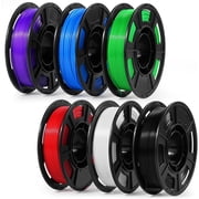 3D Printer Filament 250g 53mm Spool - 1.75mm High Precision Regular PLA Compatible with , Bambu Lab A1, Ender-3 V3, Black, White, Red, Green, Blue, Purple for Beginners
