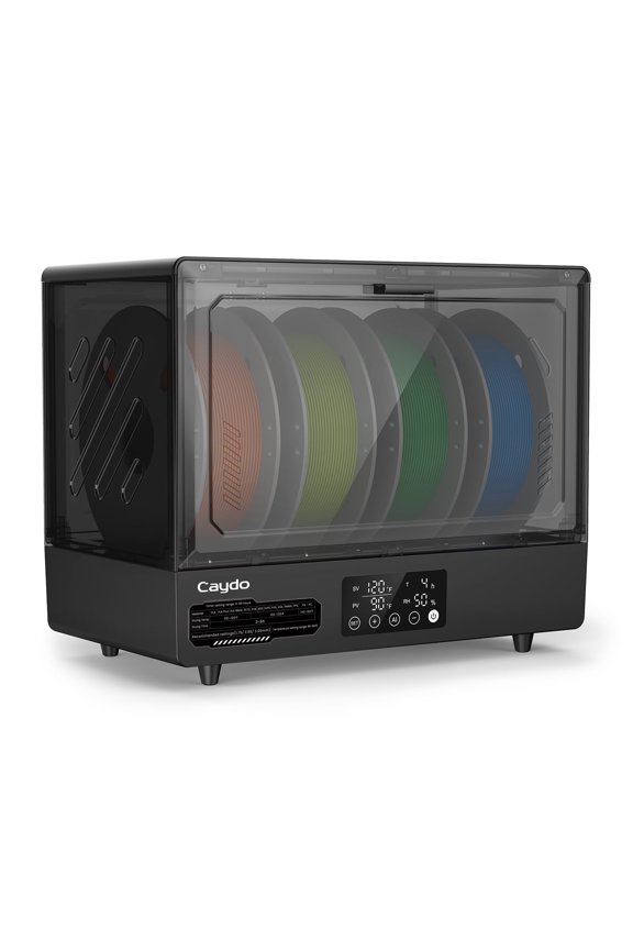 3D Printer Filament Dryer,4 Spools Capacity,350W Heater,70 Max Temperature,Black