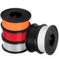 thumbnail image 1 of 3D Printer Filament PLA 1.75mm, Dimensional Accuracy ±0.02mm, Neatly Wound Filament Bundle, Filiment Vacuum Pack 1.25KG, 5 Colors, 0.25kg Spool, 5 Packs, White+ Black+Clear+Red+Orange, 1 of 6