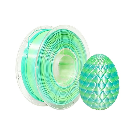 3D Printer Filament PLA 1.75mm, Green Printing, Low Warping & No-Bubbles, Dimensional Accuracy +/- 0.02 mm, Fits Most FDM 3D Printers, 1kg Spool(2.2lbs)