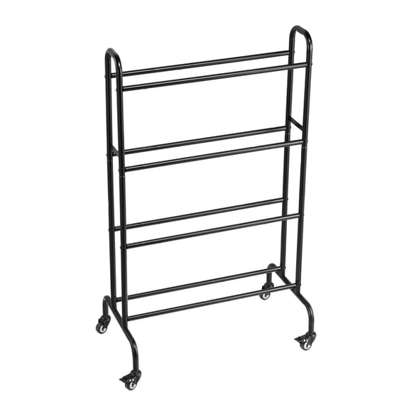 3D Printer Filament Rack, 4 Tier Rolling Storage Shelf - Heavy Duty Spool Holder for 3D Printing, Office & Workshop