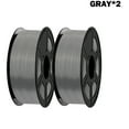 thumbnail image 1 of 3D Printer Filament, SUNLU PLA Meta Filament 1.75mm , 3D Materials, PLA 2KG, 1kg Spool, 2 Pack, Gray+Gray, 1 of 5