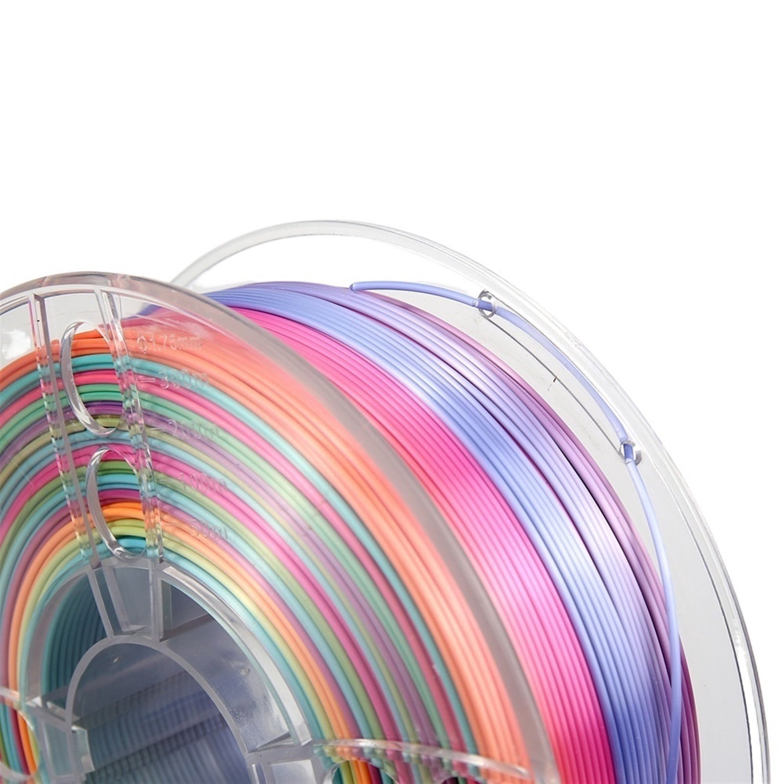 3D Printer Filament Silk Multicolor Gradually Changing Color PLA Filament 1Kg Spool for 3D Printing