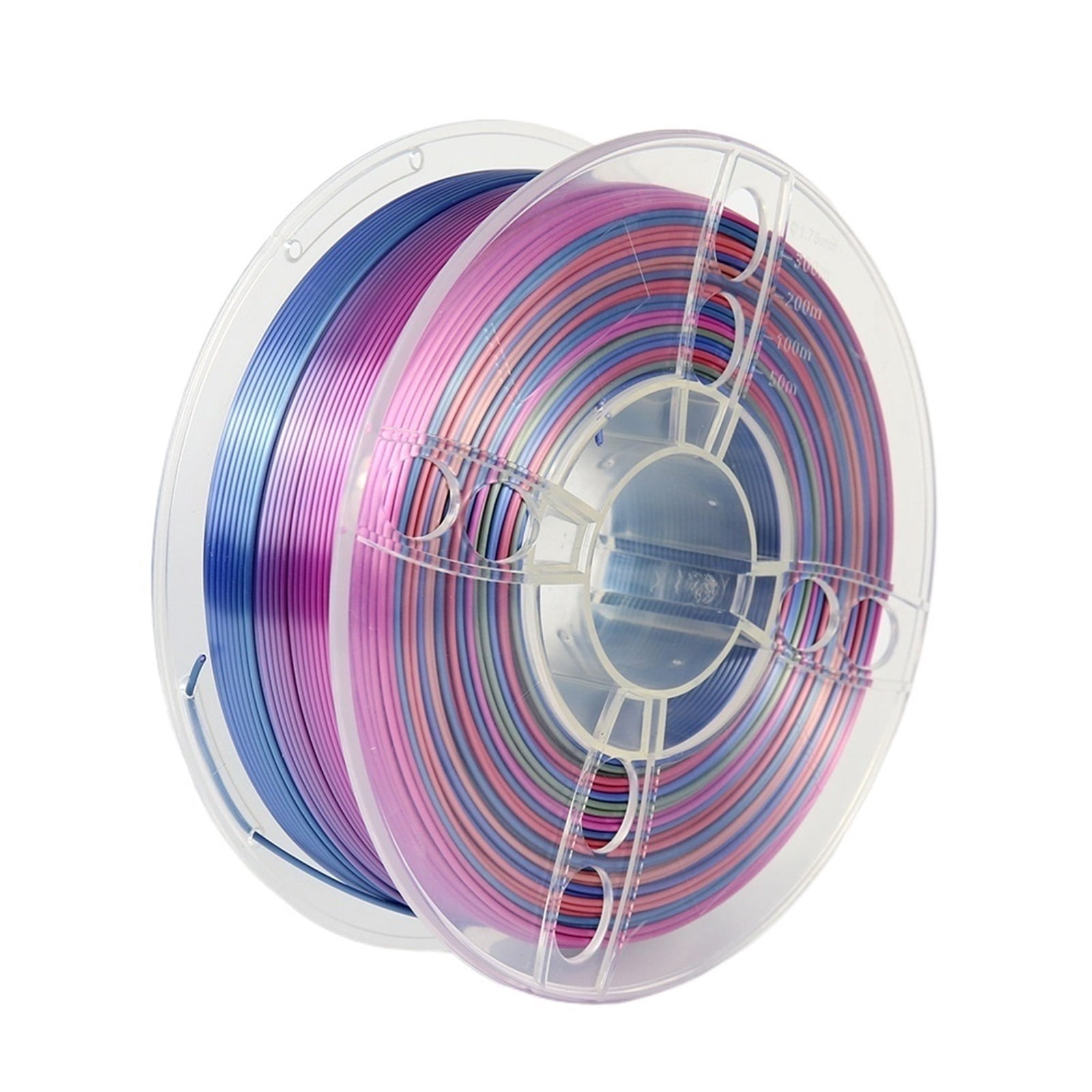 3D Printer Filament Silk Multicolor Gradually Changing Color PLA Filament 1Kg Spool for 3D Printing
