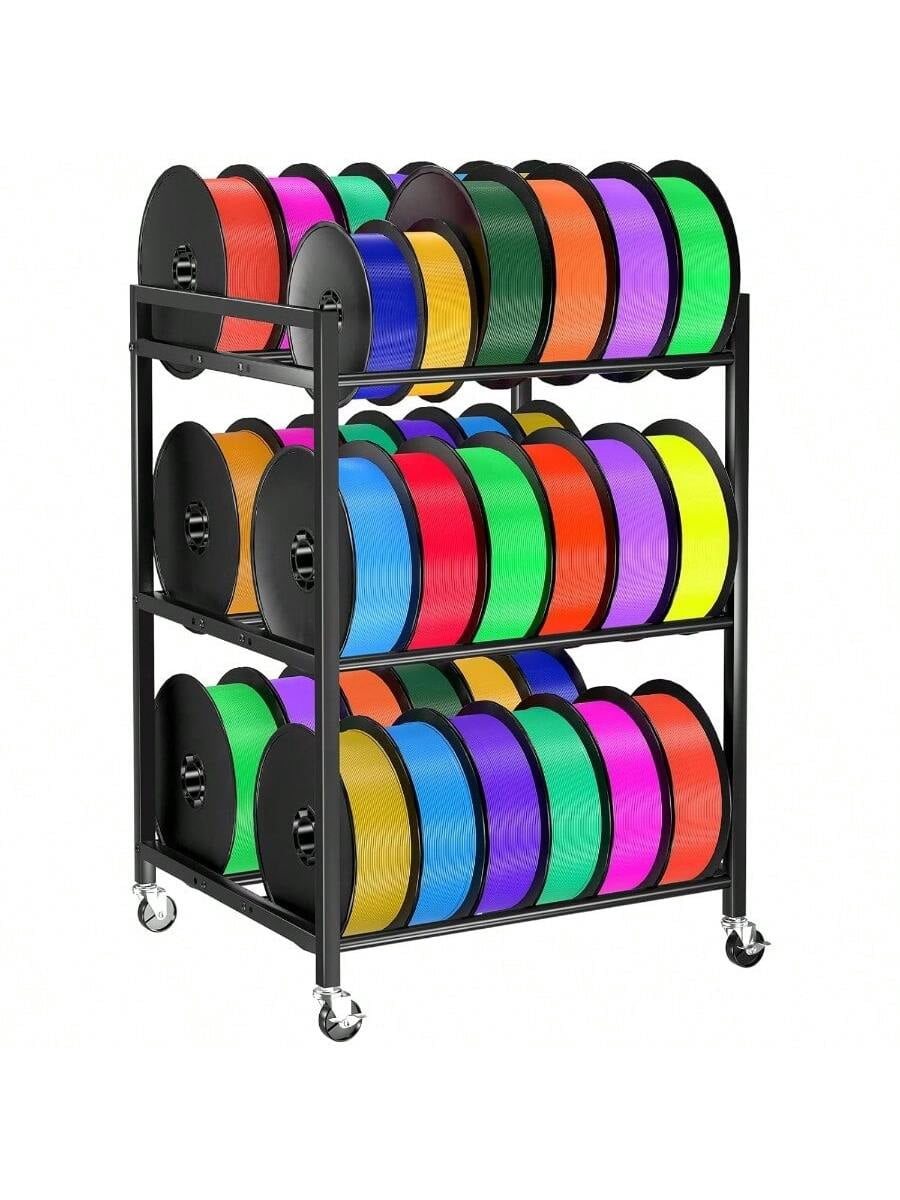 Pc Filament Wheel Rim 3D Printer Filament Storage RackRolling Filament Spool Holders With ...