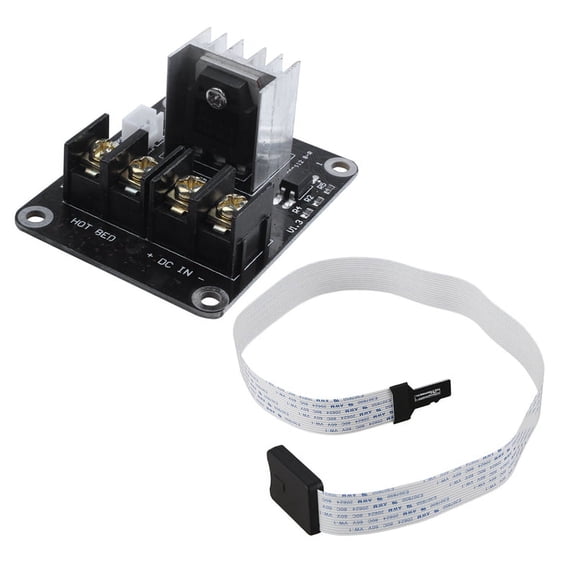3D Printer Heated Bed Mosfet Module With SD to TF Cable, 12V 25A Max, Prevents Overload, 2-Pack I719648