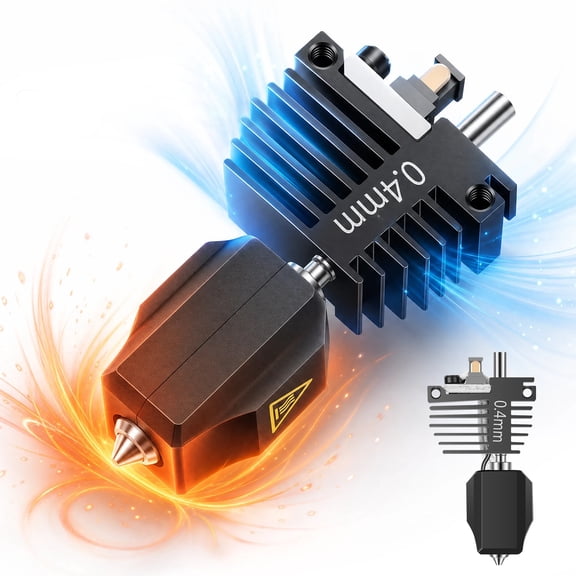 3D Printer Hotend Print Head Replacement Kit with 0.4mm Nozzle for Creator 5 Pro