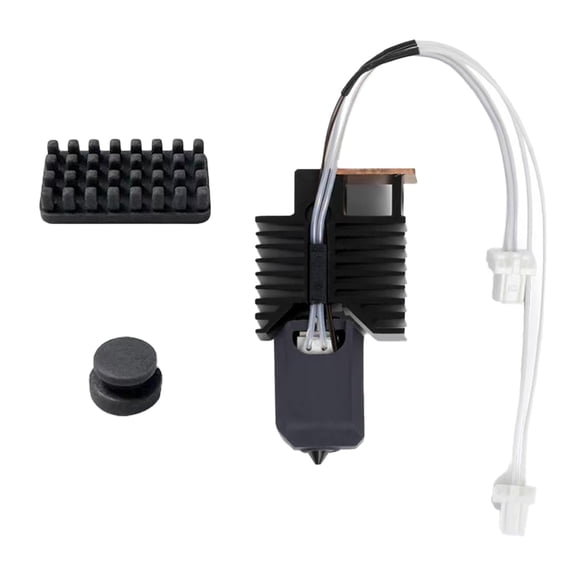 3D Printer Hotend for Snapmaker U1 with 0.4mm Hardened Steel Nozzle +Silicone Sock 3D Printing Extruder Print Head Replacement Hot End Kit Heater Cartridge Thermistor Heater Block 1PC Nozzle Brush