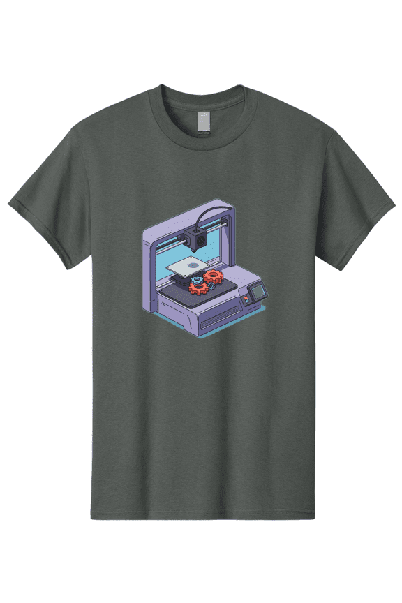 3D-Printer Mens Graphic Tee, 100% Cotton, Casual Summer Wear BAA052