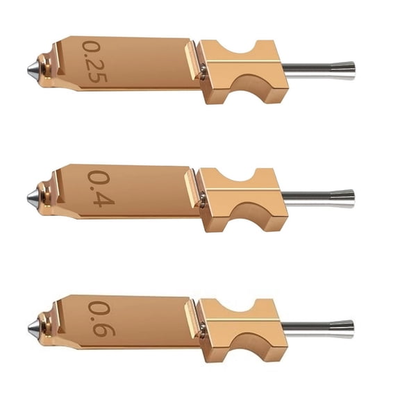 3D Printer Nozzle Set High Temps Resistant Steel Quick Change 3 Size for AD5X