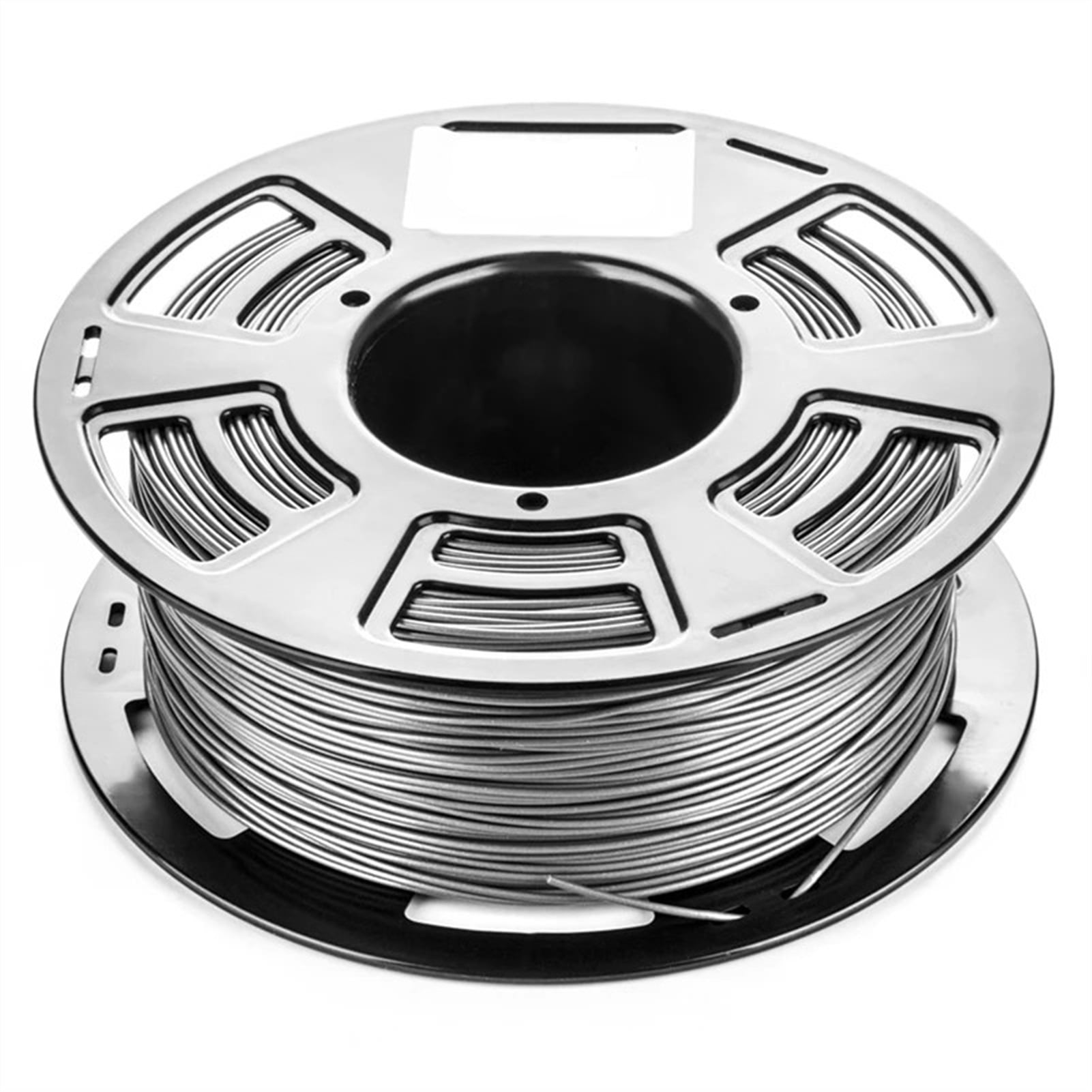 3D Printer PLA Filament Metallic Silver Silk 1kg 1.75mm Bright Silver