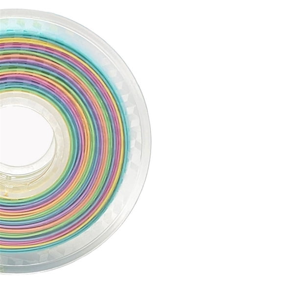 3D Printer PLA Filament Multicolor Silk Gradient Change 1.75mm Printing Material 1kg Spool for Most 3D Printer and 3D Pen