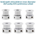 thumbnail image 1 of 3D Printer Parts GT2 Timing Pulley 16 Tooth 2GT 20 Teeth Aluminum Bore 5mm 8mm Synchronous Wheels Gear Part For Width 6/10mm ,Excellent Durability, 1 of 6
