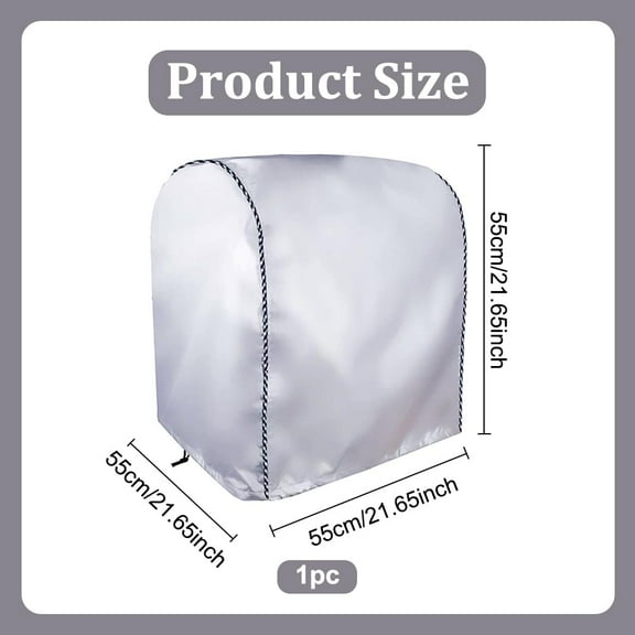 3D Printer Protective Cover 21.65x21.65x21.65 Inch 3D Printer Accessories Compatible for Ender 3/Ender 3 pro and Other Most Assembled 3D Printer Silver