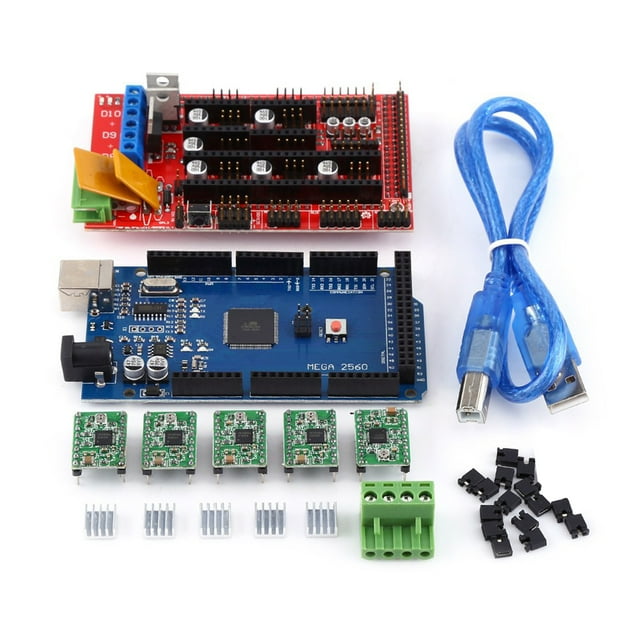 3d printer ramps 1 4 controller board for r3 a4988 with heat sink usb