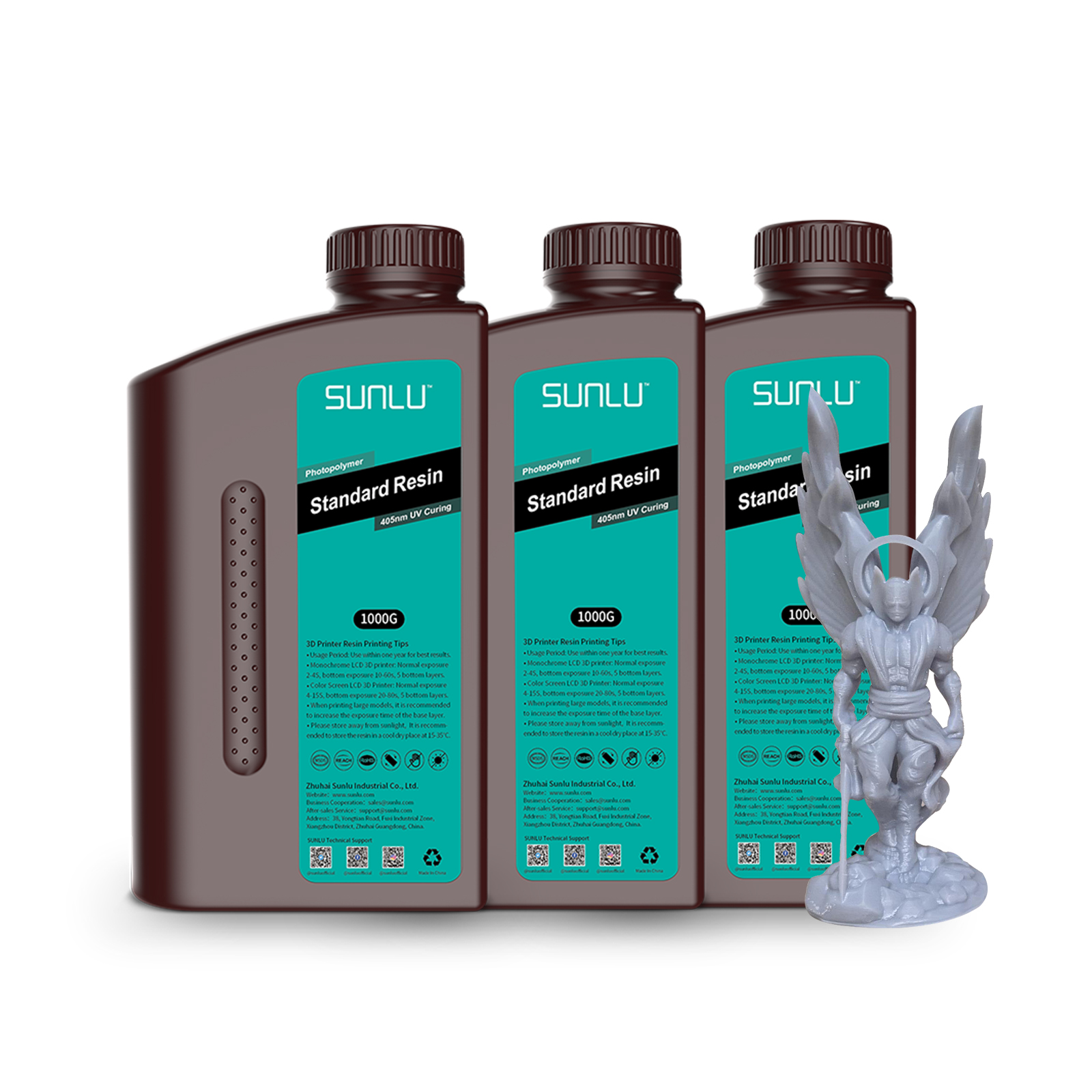 TECBEARS 3D Drucker Standard Resin Hautfarbe 2KG - Schnell & Präzise