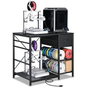 3D Printer Stand with Filaments Storage - Table Filament Rack Heavy Duty Print Desk Drawer for Workshop Studio Office