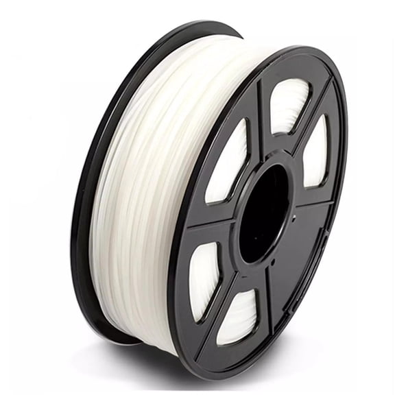 3D Printer Transparent White Nylon Filament 1.75mm 1KG/2.2LB with Spool