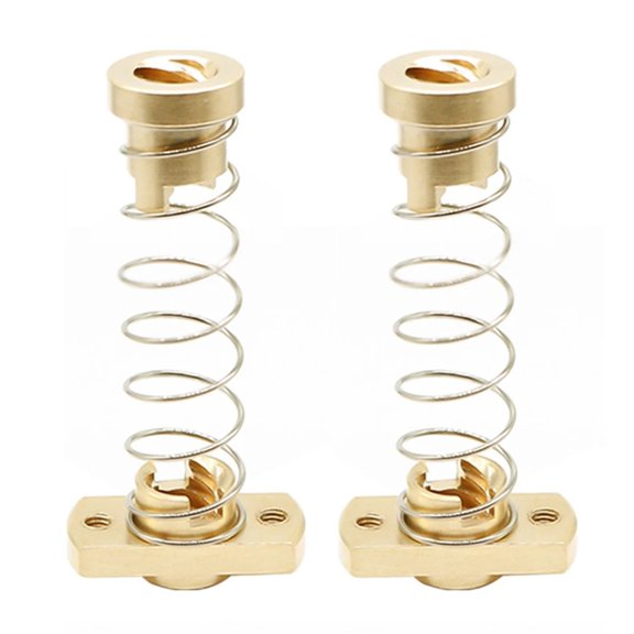 3D Printer Z axis T8 Anti Backlash Spring Loaded Nut Elimination Gap Brass Nuts 8mm Fit for Upgrade Ender 3 3s Pro V2 CR-10 Tornado