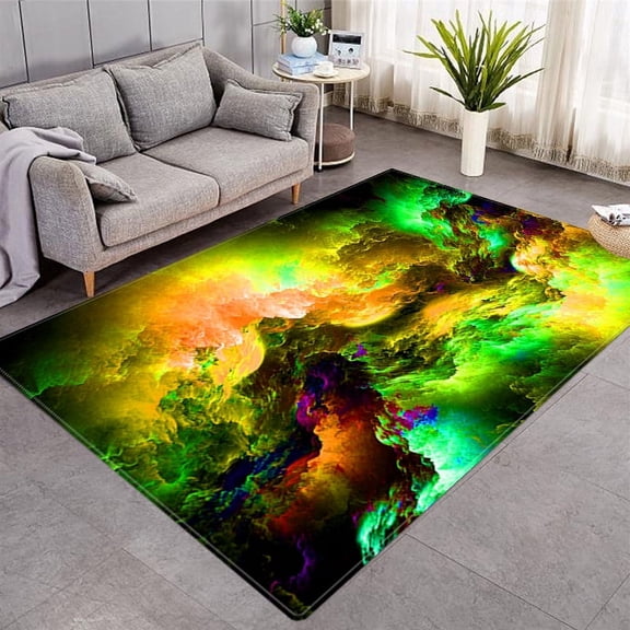 3D Printing Abstract Carpet Living Room Colorful Clouds Large Area Rug Bedroom Non-slip Ma