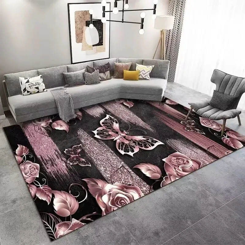 3D Printing Butterfly Carpets Living Room Room r Large Area Bedroom ...