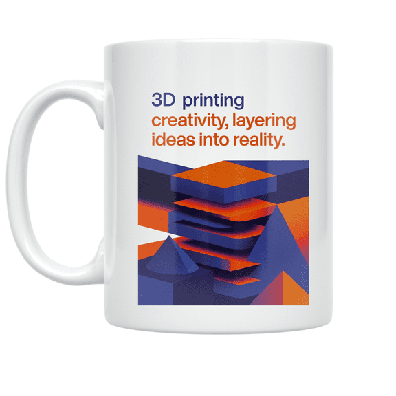 3D Printing Creativity - Tech Enthusiast - 11 oz Ceramic Coffee Mug