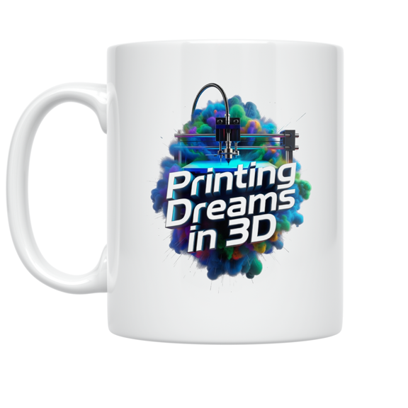 3D Printing Dreams in Action - 3D Printing Hobbyist - 11 oz Ceramic Coffee Mug