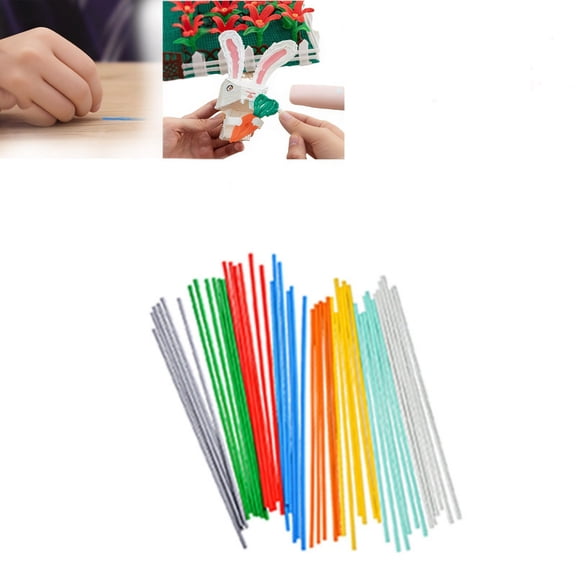 3D Printing Filament Refill, Safe Low Print Temperature PCL Filament, Printing Pen Doodler Pen Pen Filament For Printers Painting Pen Filament Refills for Pens Printing Accessories 110Pcs