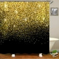 thumbnail image 1 of 3D Printing Golden Dream Shining Stars Shower Curtain With Hook Shower Curtain Polyester Waterproof Home Decor Curtain 180x180, 1 of 5
