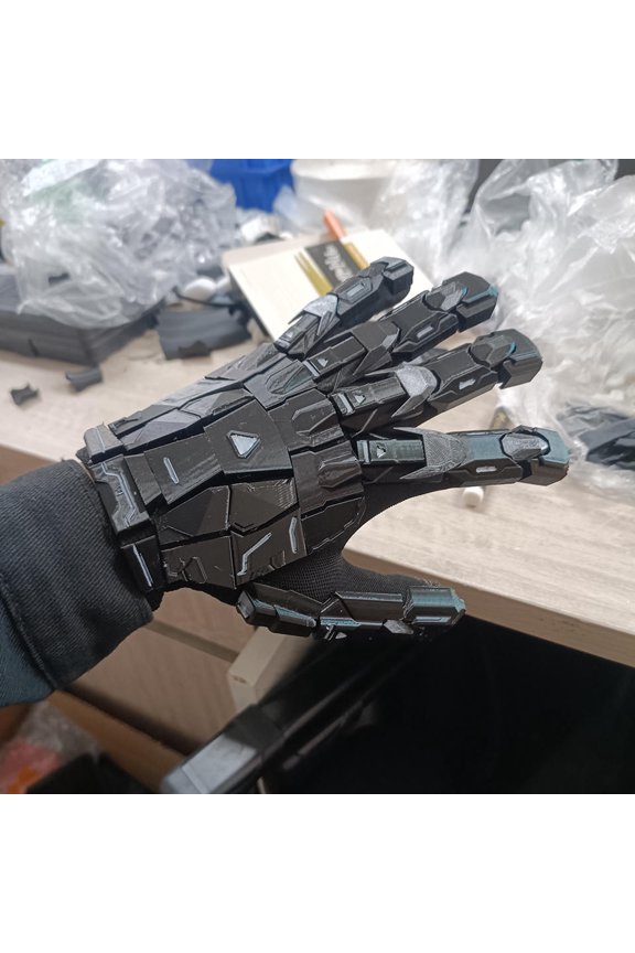 3D Printing Handmade Mechanical Gloves ,Vintage Hand Armor Unisex Gloves,Techwear Cosplay Decor,Gift for Him