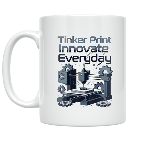3D Printing Hobby Art - Tech Enthusiast - 11 oz Ceramic Coffee Mug