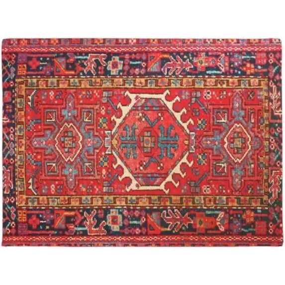 3D Printing Indoor Doormat Carpet Oriental Rug red Home Decoration Entry Non-Slip Door Mat Flannel Washable Floor Home Rug Carpet-16*24 in