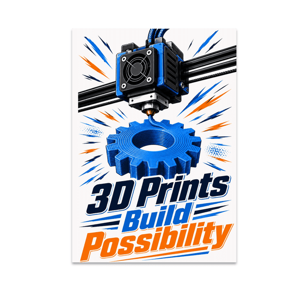 3D Printing Innovation Art - Tech Enthusiast - 13x19 Poster Print