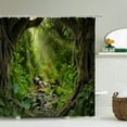thumbnail image 1 of 3D Printing Nature Forest landscape Bath Scres Tropical Rainforest Bathroom Show, 1 of 5