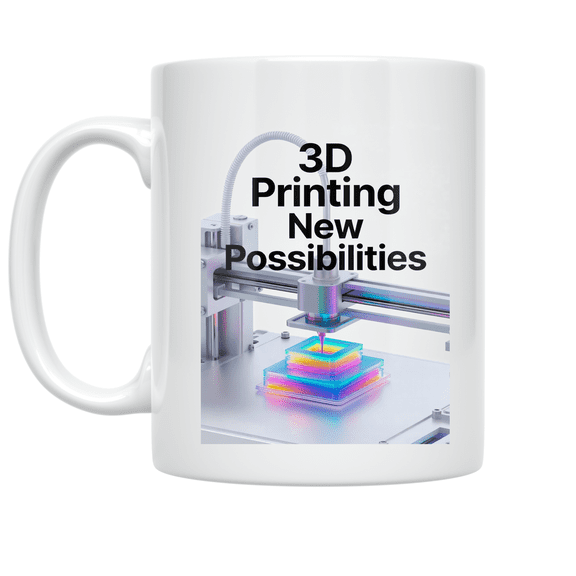 3D Printing New Possibilities - 3D Printing Hobbyist - 11 oz Ceramic Coffee Mug
