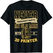 3D Printing Old Man Digital Artist 3D Printer Machine T-Shirt