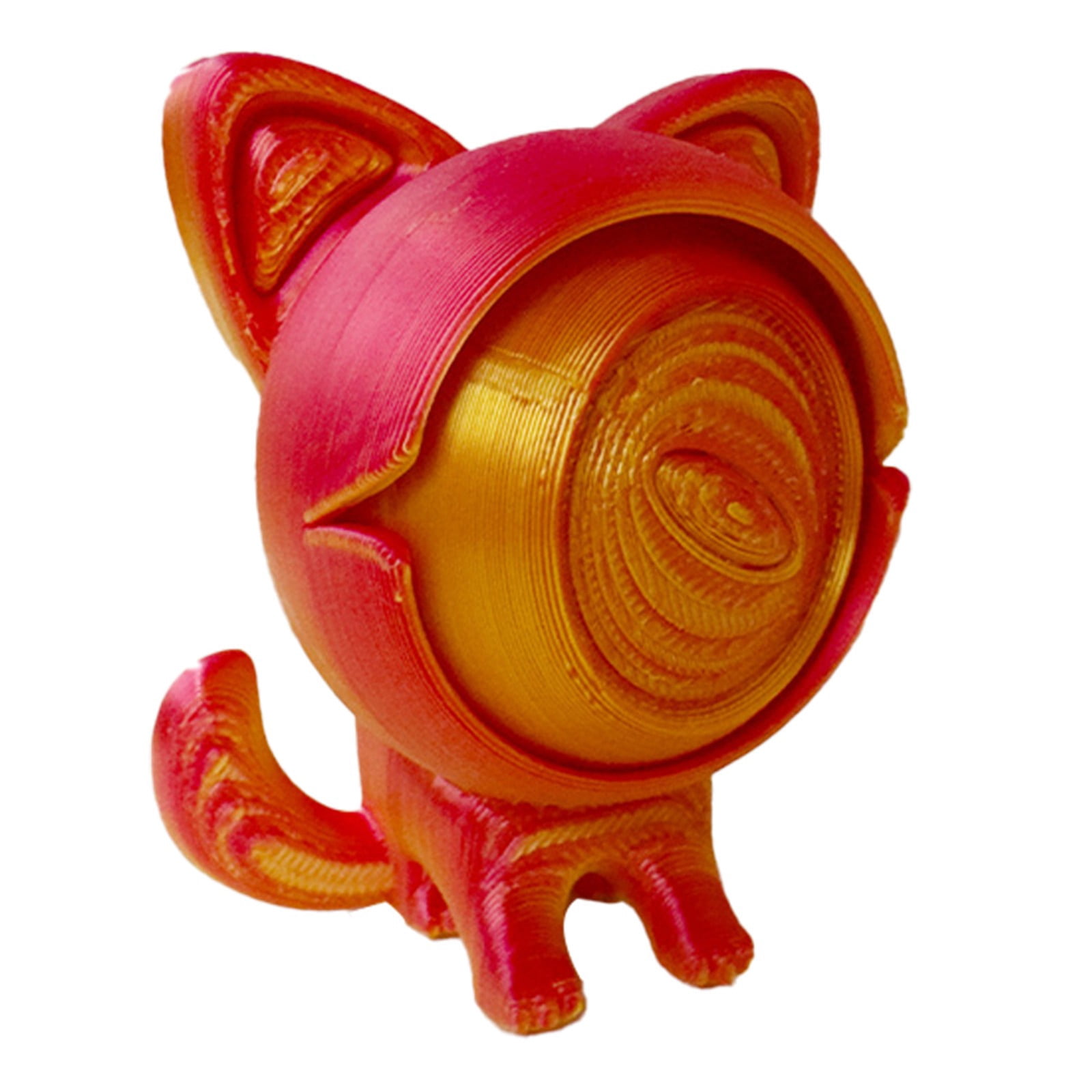 3D Printing One Eyed Cat Figurines Magical Cat Animals With Rotatable ...