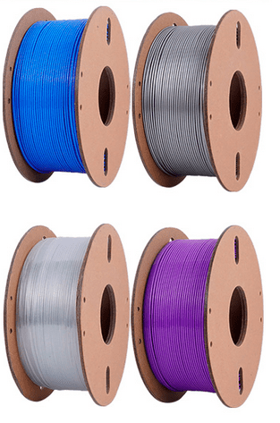 3D Printing PETG Filament 1.75mm, Rapid PETG Filament, 3D Printer Filament No-Tangling, Dimensional Accuracy +/- 0.02mm 1kg for 3D Printing (4Pcs B, 26ft L)