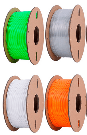 3D Printing PETG Filament 1.75mm, Rapid PETG Filament, 3D Printer Filament No-Tangling, Dimensional Accuracy +/- 0.02mm 1kg for 3D Printing (4Pcs C, 26ft L)