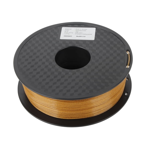 3D Printing PLA Filament for High Light Transmission, 1.75mm, Ideal for Unique Creations Golden Transparency