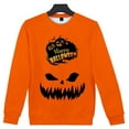 thumbnail image 1 of 3D Printing  Pumpkin Graphic Long Sleeve T-Shirt Men's Women's Loose Crew Neck Sweatshirts Novelty  Pullover Tops, 1 of 3