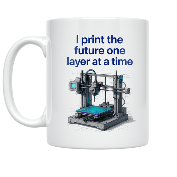 3D Printing Technology Design - Tech Enthusiast - 11 oz Ceramic Coffee Mug