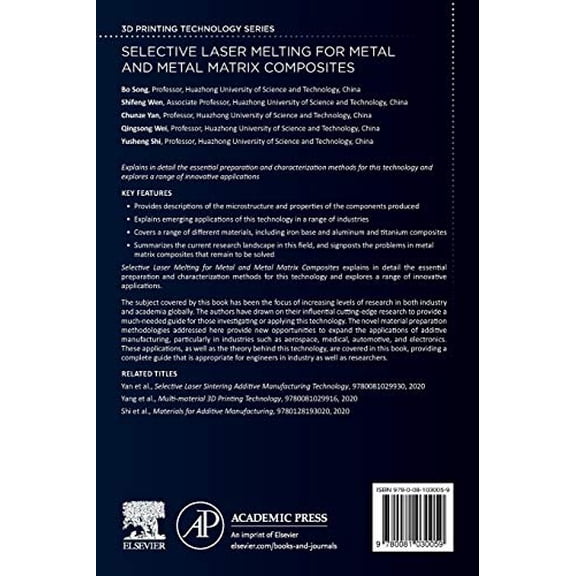 Pre-Owned 3D Printing Technology Selective Laser Melting for Metal and Metal Matrix Composites, (Paperback)
