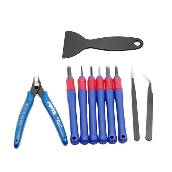 3D Printing Tool Kit 3D Moulding Tool Set Chisel Tweezers Pliers Suitable for ABS and Plastic Models Durable